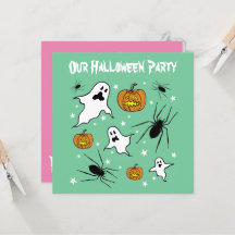 Personlig Halloween Spöken, Pumpkins och Spider