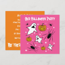 Personlig Halloween Spöken, Pumpkins och Spider