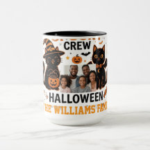 Personlig Halloween Svart Katt Familjesamling