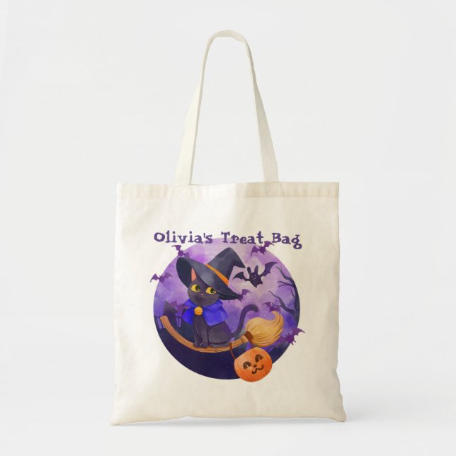 Personlig Halloween Tote Bag Tygkasse (Framsidan)
