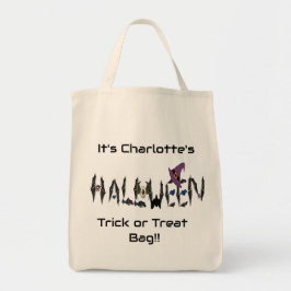 Personlig Halloween Tote Bag Tygkasse