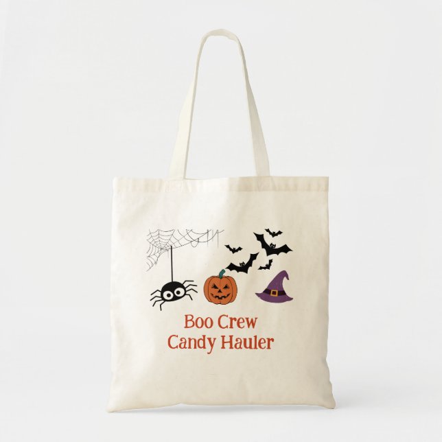 Personlig Halloween Trick-or-Treat Bag Tygkasse (Framsidan)