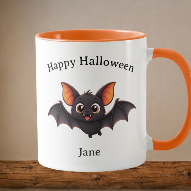 Personlig Halloween Vampyrfladdermus Mugg (Skapare uppladdad)