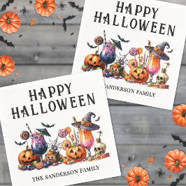 Personlig Halloweenfest Pappersservett