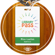 Personlig Hallpass för Klassrum Bibliotek