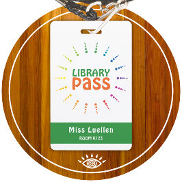 Personlig Hallpass för Klassrum Bibliotek
