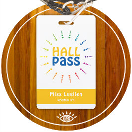 Personlig hallpass för lärare i klassrummet