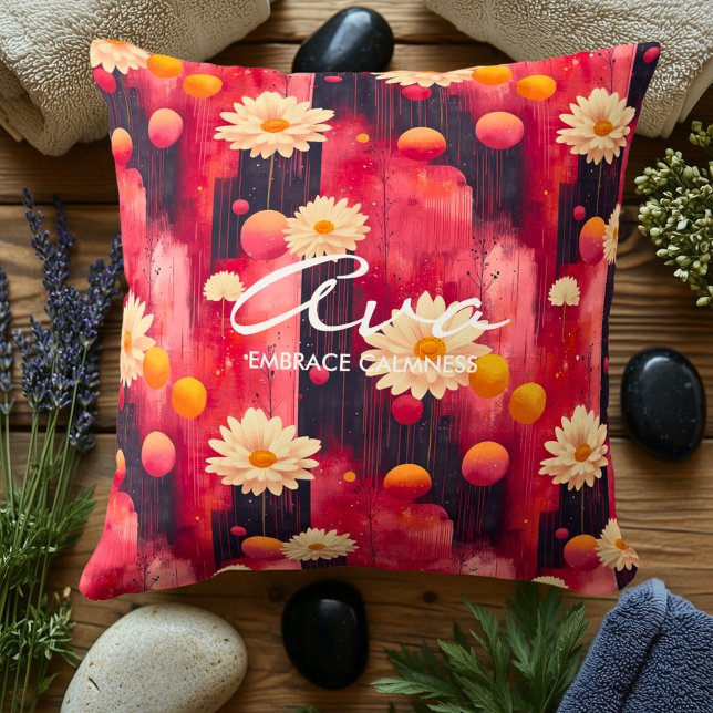 Personlig Hälsa Cushion med Calming Blommigt Kudde (Skapare uppladdad)