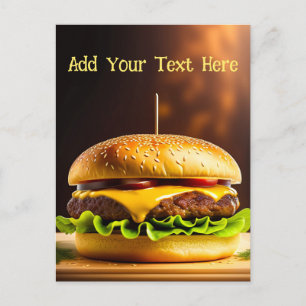 Personlig Hamburger - vykort