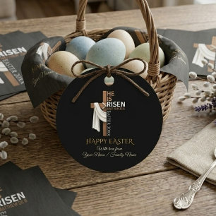 Personlig Han Är Uppstånden Glad Påsk Gåvor Etiketter