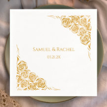 Personlig Hand plockade Golden Ro Bröllop