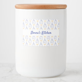 Personlig Hand plockade Italienska blå citroner Mat Etiketter