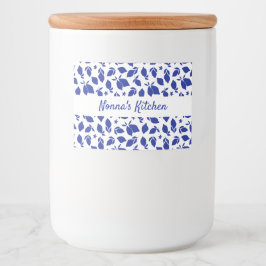 Personlig Hand plockade Italienska blå citroner Mat Etiketter