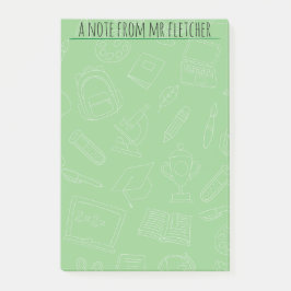 Personlig Hand plockade skolförråd Mönster Po Post-it Block