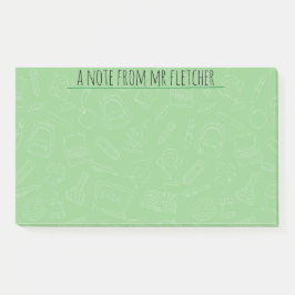 Personlig Hand plockade skolförråd Mönster Po Post-it Block