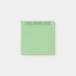 Personlig Hand plockade skolförråd Mönster Po Post-it Block