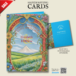 PERSONLIG HANDFASTSTCARD PAGAN CELTIC DRUID KORT