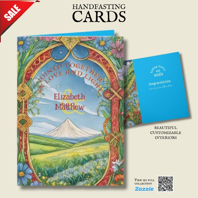 PERSONLIG HANDFASTSTCARD PAGAN CELTIC DRUID KORT (Skapare uppladdad)