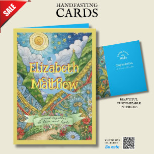 PERSONLIG HANDFASTSTCARD PAGAN CELTIC NATURE KORT