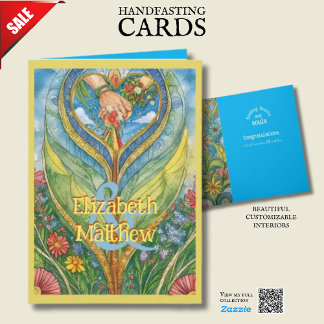 PERSONLIG HANDFASTSTCARD PAGAN CELTIC NATURE KORT