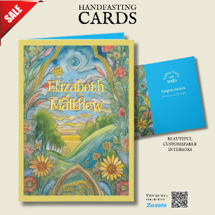 PERSONLIG HANDFASTSTCARD PAGAN CELTIC NATURE KORT