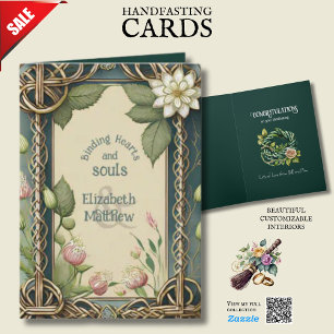 PERSONLIG HANDFASTSTING IRISH CELTIC KNOTS KORT