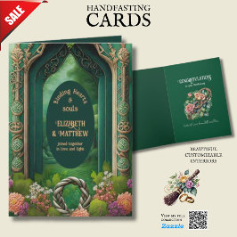 PERSONLIG HANDFASTSTING IRISH CELTIC KNOTS KORT