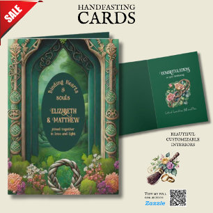 PERSONLIG HANDFASTSTING IRISH CELTIC KNOTS KORT