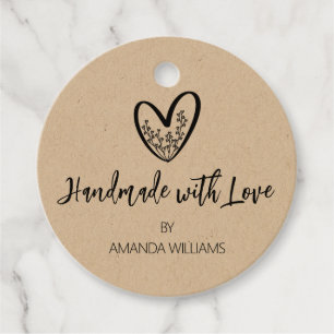 Personlig Handgjord med Kärlek Gåvor Etiketter