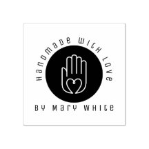 Personlig handgjord med Kärlek Hjärtand Round