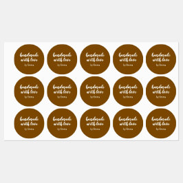 Personlig Handgjord med Kärlek Minimalistisk Klistermärke