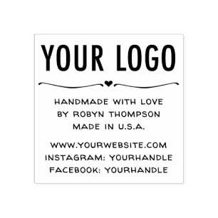 Personlig handgjord med Kärlek Rubber Frimärke Stämpel