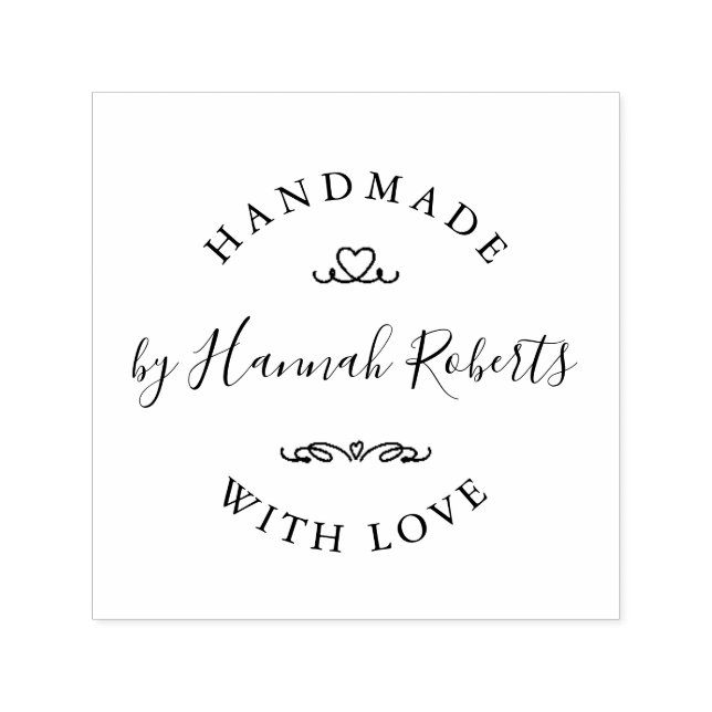 Personlig Handmade Self-Inking Frimärke Självfärgande Stämpel (Design)