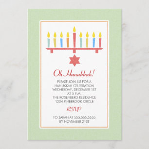 Personlig Hanukkah-partiets inbjudningar