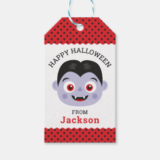 Personlig Happy halloween Vampyre Gift Märkre Presentetikett