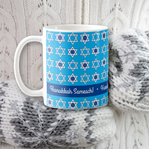 Personlig Happy Hanukkah Hälsningsmugg Kaffemugg