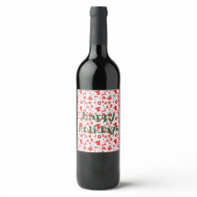 Personlig HAPPY HOLIDAYS Änglahjort Vinföretagseti