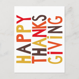 Personlig Happy thanksgiving! Helg Vykort