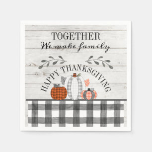 Personlig Happy thanksgiving Pumpor Pappersservett