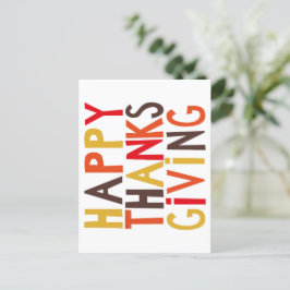 Personlig Happy thanksgiving! Vykort