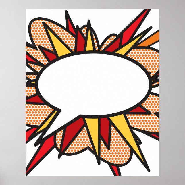 Personlig HÄR ÄR DIN MÖJLIGHET Talarbubbla Poster (Framsidan)