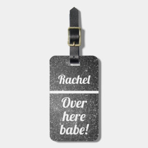 Personlig här borta babbel Funy Luggage Tag Bagagebricka