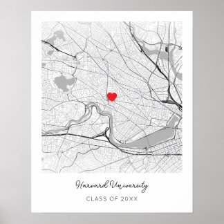 Personlig Harvard University Kartposter Poster