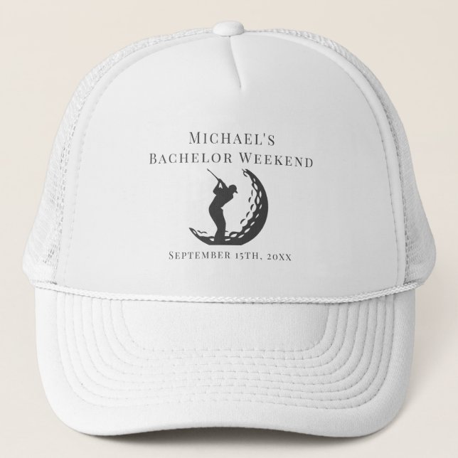Personlig Hat | Bachelor Golf Helg Keps (Framsida)