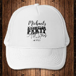 Personlig Hat | Bachelor Party All Stars Keps<br><div class="desc">Personlig Hat | Bakhelor Party All Stars Personlig Hats är perfektens nyckelord för dina vänner att minnas din speciella dag. Skål för en roligt och en minnesvärd reklamfest. Lägg till anpassningsbarnas ordalydelse i den här designen genom att använda rutorna "Redigera den här designmallen" på objektets höger eller klicka på den...</div>