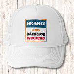 Personlig Hat | Universal Bachelor Helg Keps<br><div class="desc">Personlig Hat | Universell Bachelor Helg-Personlig är perfektens nyckelord för dina vänner att minnas din speciella dag. Skål för en roligt och en minnesvärd reklamfest! Lägg till anpassningsbarnas ordalydelse i den här designen genom att använda rutorna "Redigera den här designmallen" på objektets höger eller klicka på den blå "Anpassa den"...</div>
