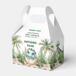 Personlig Hatching Soon Boy Dinosaur Box Presentaskar