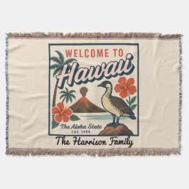 Personlig Hawaii-kastfilt Filt