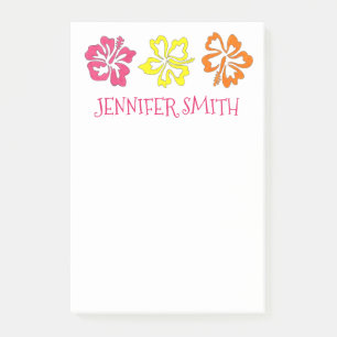 Personlig Hawaiian Hibiscus Flower Tropical Post-it Block