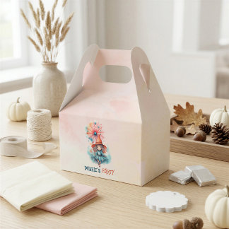 Personlig häxa Halloween födelsedagsfirande Presentaskar